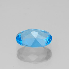 1,40 ctw natürlicher blauer Topas, Oval Schliff, VVS-VS