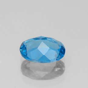 1,40 ctw natürlicher blauer Topas, Oval Schliff, VVS-VS