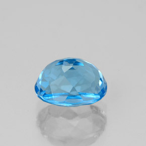 2,18 ctw natürlicher blauer Topas, Oval Schliff, VVS