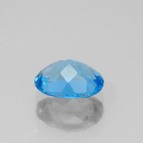 1,52 ctw natürlicher blauer Topas, Oval Schliff, VVS-VS
