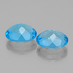 4,77 ct natürliche blauer Topas-Edelsteine, Oval Schliff, VS