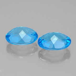  ct natürliche Schweizer Blau Topas-Edelsteine, Oval Schliff, VS-SI