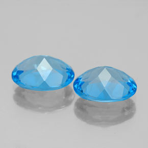 ct natürliche blauer Topas-Edelsteine, Oval Schliff, VVS-VS