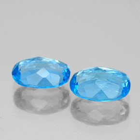  ct natürliche blauer Topas-Edelsteine, Oval Schliff, VS
