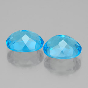 5,15 ct natürliche blauer Topas-Edelsteine, Oval Schliff, VVS-VS