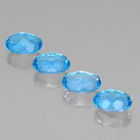  ct natürliche blauer Topas-Edelsteine, Oval Schliff, VS