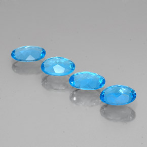  ct natürliche blauer Topas-Edelsteine, Oval Schliff, VS