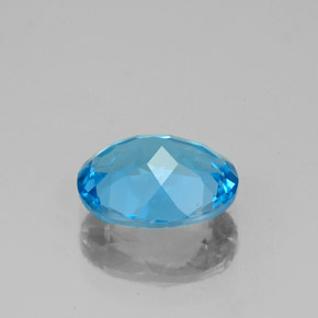 2,21 ctw natürlicher blauer Topas, Oval Schliff, VVS-VS