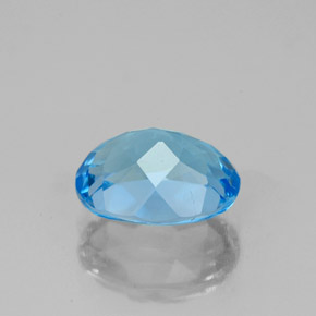 2,53 ctw natürlicher blauer Topas, Oval Schliff, VS