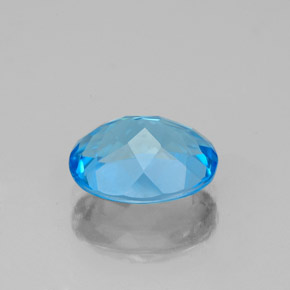 2,44 ctw natürlicher blauer Topas, Oval Schliff, VVS