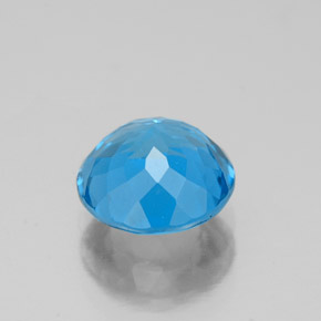 2,54 ctw natürlicher blauer Topas, Rundschliff, VVS