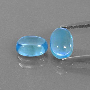  ct natürliche blauer Topas-Edelsteine, Oval Schliff, Transparent
