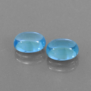  ct natürliche blauer Topas-Edelsteine, Oval Schliff, Transparent