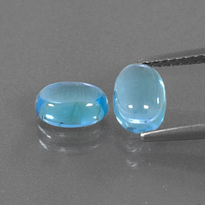  ct natürliche blauer Topas-Edelsteine, Oval Schliff, Transparent