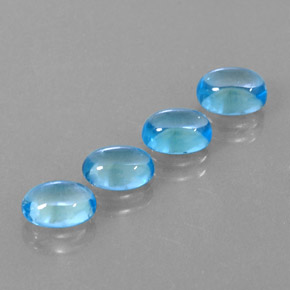  ct natürliche blauer Topas-Edelsteine, Oval Schliff, Transparent