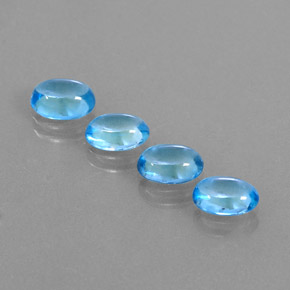  ct natürliche blauer Topas-Edelsteine, Oval Schliff, Transparent