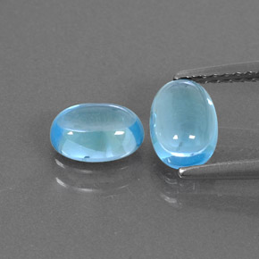  ct natürliche blauer Topas-Edelsteine, Oval Schliff, Transparent