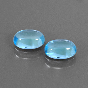  ct natürliche blauer Topas-Edelsteine, Oval Schliff, Transparent