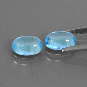  ct natürliche blauer Topas-Edelsteine, Oval Schliff, Transparent