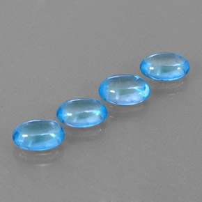  ct natürliche blauer Topas-Edelsteine, Oval Schliff, Transparent