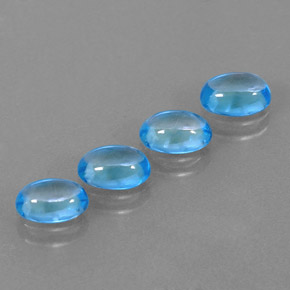  ct natürliche blauer Topas-Edelsteine, Oval Schliff, Transparent
