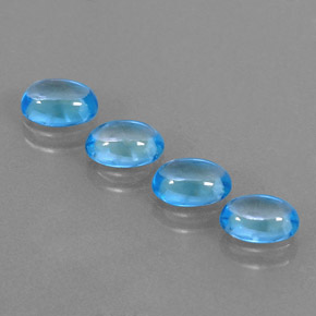  ct natürliche blauer Topas-Edelsteine, Oval Schliff, Transparent