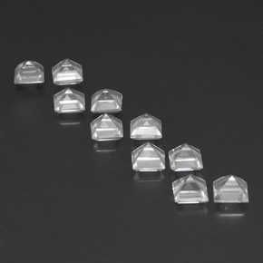 8,32 ct natürliche weißer Topas-Edelsteine, Quadrat, VVS