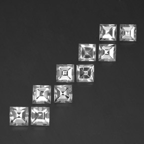 8,36 ct natürliche weißer Topas-Edelsteine, Quadrat, VVS