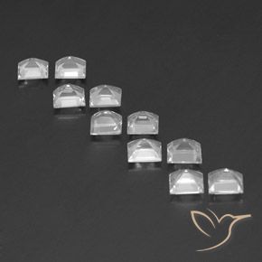 7.45 ct natürliche Weiß Topas-Edelsteine, Quadrat, VVS-VS