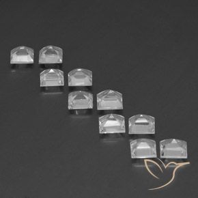 8.24 ct natürliche Weiß Topas-Edelsteine, Quadrat, VS