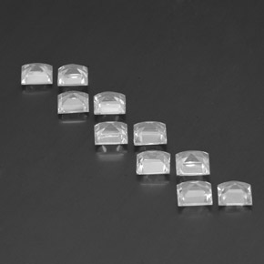 7,41 ct natürliche weißer Topas-Edelsteine, Quadrat, VVS-VS