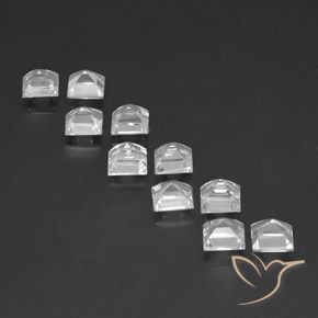8.30 ct natürliche Weiß Topas-Edelsteine, Quadrat, VS