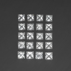 4,91 ct natürliche weißer Topas-Edelsteine, Quadrat, VS-SI
