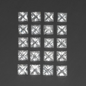4,91 ct natürliche weißer Topas-Edelsteine, Quadrat, VS-SI