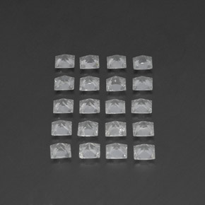 4,91 ct natürliche weißer Topas-Edelsteine, Quadrat, VS-SI