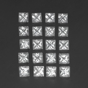 5,02 ct natürliche weißer Topas-Edelsteine, Quadrat, VS-SI