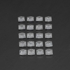 5,02 ct natürliche weißer Topas-Edelsteine, Quadrat, VS-SI
