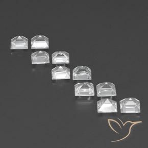 8.46 ct natürliche Klares Weiß Topas-Edelsteine, Quadrat, VVS-VS