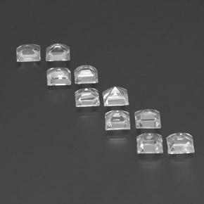7,92 ct natürliche weißer Topas-Edelsteine, Quadrat, VVS-VS