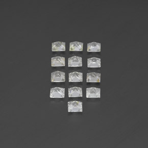  ct natürliche weißer Topas-Edelsteine, Quadrat, VS-SI