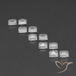 3.74 ct natürliche Weiß Topas-Edelsteine, Quadrat, VVS-VS