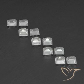 4.17 ct natürliche Warmweiß Topas-Edelsteine, Quadrat, VVS-VS