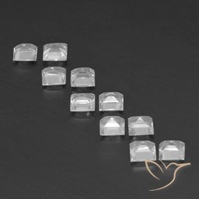 4.02 ct natürliche Weiß Topas-Edelsteine, Quadrat, VS