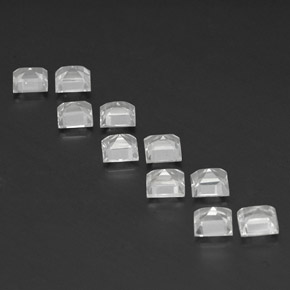  ct natürliche weißer Topas-Edelsteine, Quadrat, VS