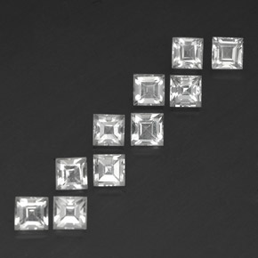 5,06 ct natürliche weißer Topas-Edelsteine, Quadrat, VS