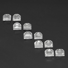 5,06 ct natürliche weißer Topas-Edelsteine, Quadrat, VS