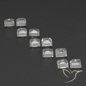 4.26 ct natürliche Klares Weiß Topas-Edelsteine, Quadrat, VVS-VS