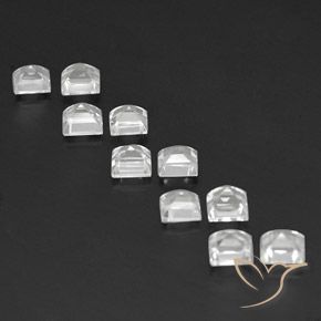 4.78 ct natürliche Klares Weiß Topas-Edelsteine, Quadrat, VVS-VS