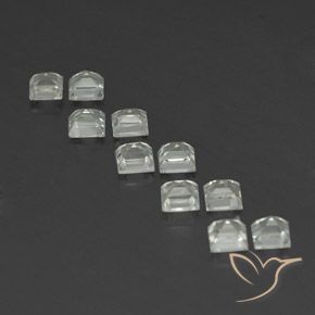 5.07 ct natürliche Warmweiß Topas-Edelsteine, Quadrat, VVS-VS