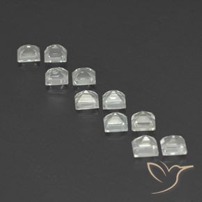 4.88 ct natürliche Warmweiß Topas-Edelsteine, Quadrat, VVS-VS